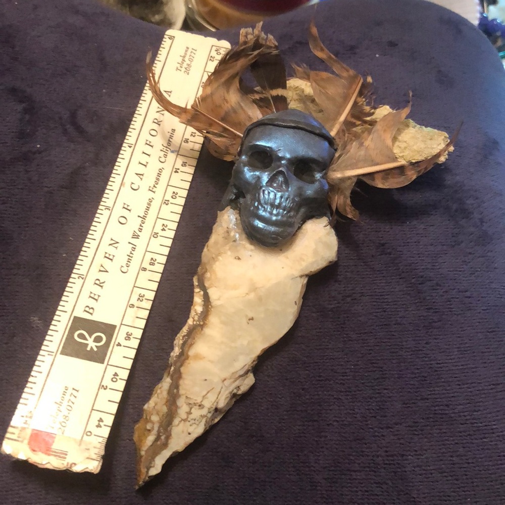 Agate Skull Pendant